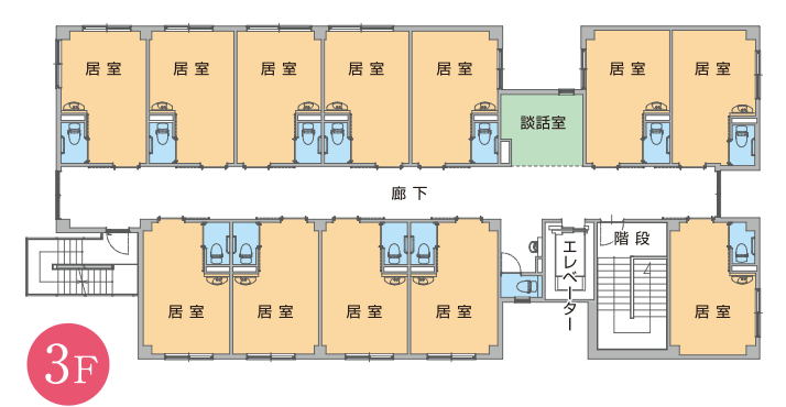 館内見取り図3F